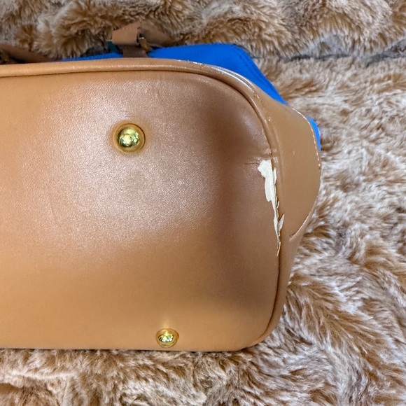 Joy & Iman Blue and Tan Handbag - Picture 7 of 16